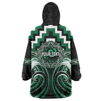 Aotearoa Whakatohea Personalised Wearable Blanket Hoodie Maori Iwi Poutama Puhoro Tattoo LT14 - Polynesian Pride