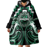 Aotearoa Whakatohea Personalised Wearable Blanket Hoodie Maori Iwi Poutama Puhoro Tattoo LT14 - Polynesian Pride