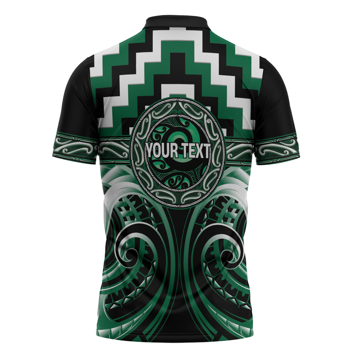 Aotearoa Whakatohea Personalised Zipper Polo Shirt Maori Iwi Poutama Puhoro Tattoo LT14 - Polynesian Pride