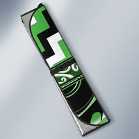 Aotearoa Ngati Awa Auto Sun Shade Maori Iwi Poutama Puhoro Tattoo LT14 - Polynesian Pride