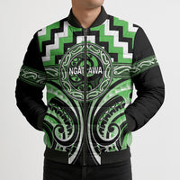 Aotearoa Ngati Awa Personalised Bomber Puffer Jacket Maori Iwi Poutama Puhoro Tattoo LT14 - Polynesian Pride
