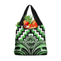 Aotearoa Ngati Awa Grocery Bag Maori Iwi Poutama Puhoro Tattoo LT14 1-pack One Size Green - Polynesian Pride