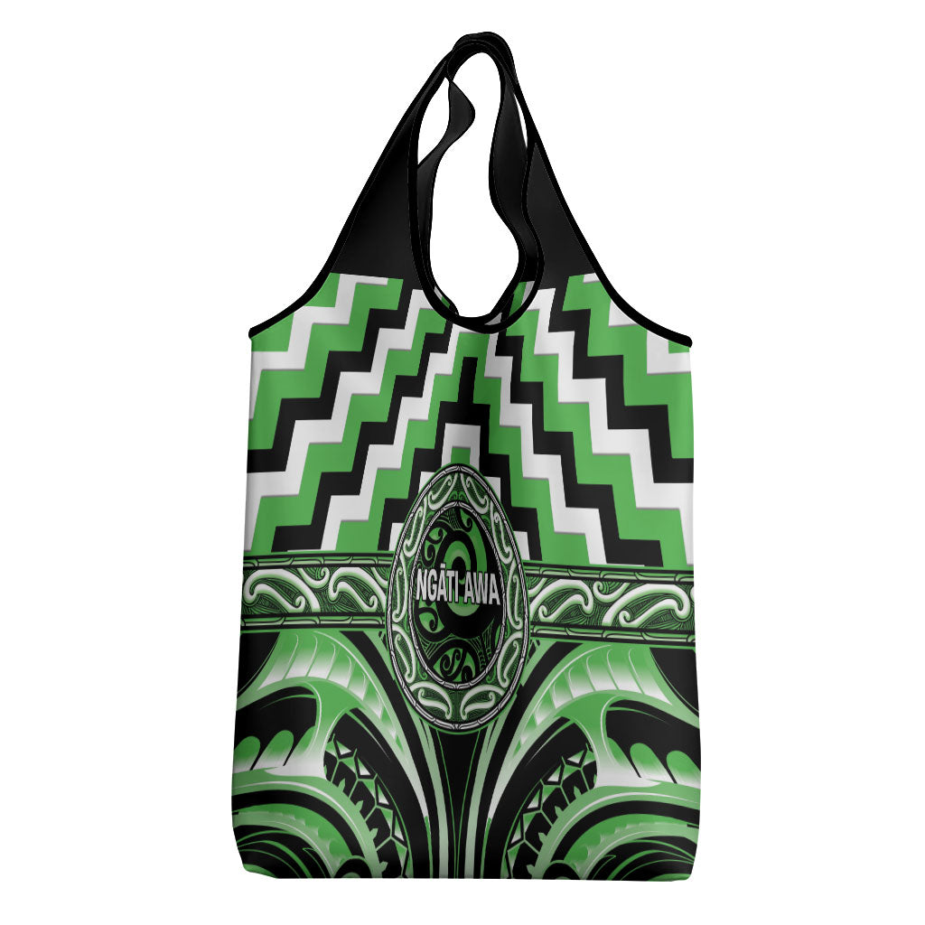 Aotearoa Ngati Awa Grocery Bag Maori Iwi Poutama Puhoro Tattoo LT14 - Polynesian Pride
