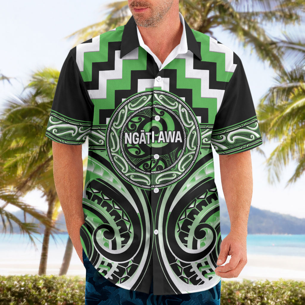 Aotearoa Ngati Awa Personalised Hawaiian Shirt Maori Iwi Poutama Puhoro Tattoo LT14 - Polynesian Pride