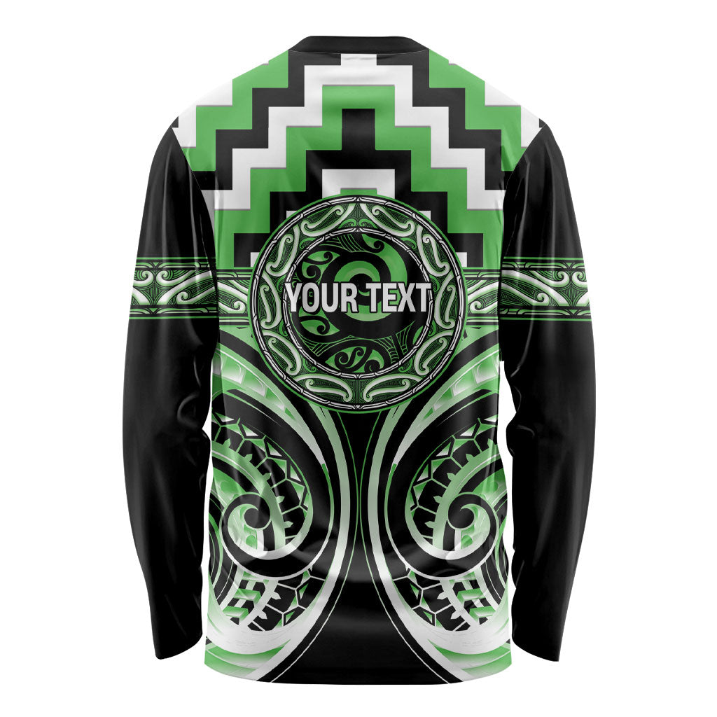 Aotearoa Ngati Awa Personalised Long Sleeve Shirt Maori Iwi Poutama Puhoro Tattoo LT14 - Polynesian Pride