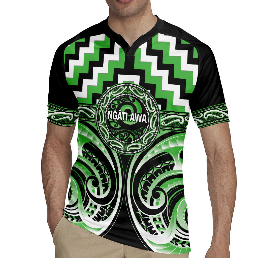 Aotearoa Ngati Awa Personalised Rugby Jersey Maori Iwi Poutama Puhoro Tattoo LT14 - Polynesian Pride