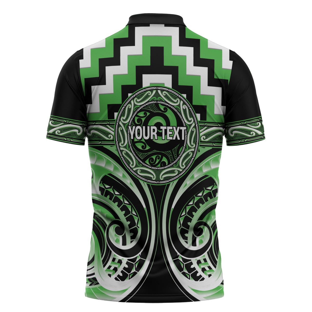 Aotearoa Ngati Awa Personalised Zipper Polo Shirt Maori Iwi Poutama Puhoro Tattoo LT14 - Polynesian Pride