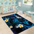 Tokelau Fakaofo Atoll Area Rug Polynesian Tattoo Plumeria With Map