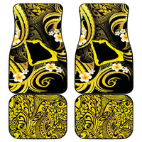 Tokelau Atafu Atoll Car Mats Polynesian Tattoo Plumeria With Map