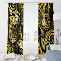 Tokelau Atafu Atoll Window Curtain Polynesian Tattoo Plumeria With Map