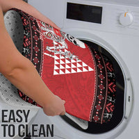 Personalized Hawaii Skull Christmas Bathroom Set Mele Kalikimaka Hawaiian Kakau - Polynesian Pride