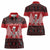 Personalized Hawaii Skull Christmas Women Polo Shirt Mele Kalikimaka Hawaiian Kakau - Polynesian Pride