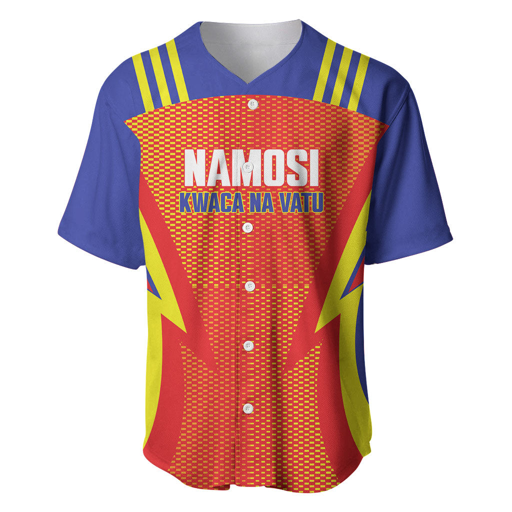 Namosi Fiji 2026 Rugby Custom Baseball Jersey Kwaca Na Vatu LT14 Red - Polynesian Pride