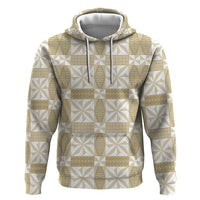 Beige Ngatu Pattern Malo e Lelei Tonga Hoodie LT14 Pullover Hoodie Beige - Polynesian Pride