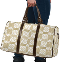 Beige Ngatu Pattern Malo e Lelei Tonga Travel Bag LT14 - Polynesian Pride