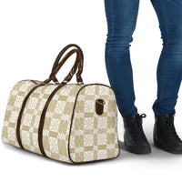 Beige Ngatu Pattern Malo e Lelei Tonga Travel Bag LT14 - Polynesian Pride