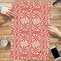 Red Ngatu Pattern Malo e Lelei Tonga Puzzle