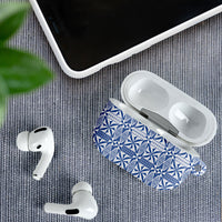 Blue Ngatu Pattern Malo e Lelei Tonga AirPods Case LT14 - Polynesian Pride