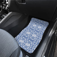 Blue Ngatu Pattern Malo e Lelei Tonga Car Mats LT14 - Polynesian Pride