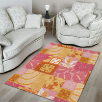 Aloha Hawaii Quilt Floral Patchwork Style Area Rug LT14 - Polynesian Pride