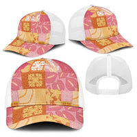 Aloha Hawaii Quilt Floral Patchwork Style Baseball Net Cap LT14 - Polynesian Pride