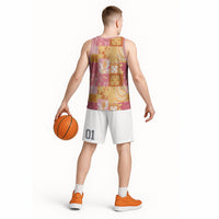 Aloha Hawaii Quilt Floral Patchwork Style Basketball Jersey LT14 - Polynesian Pride