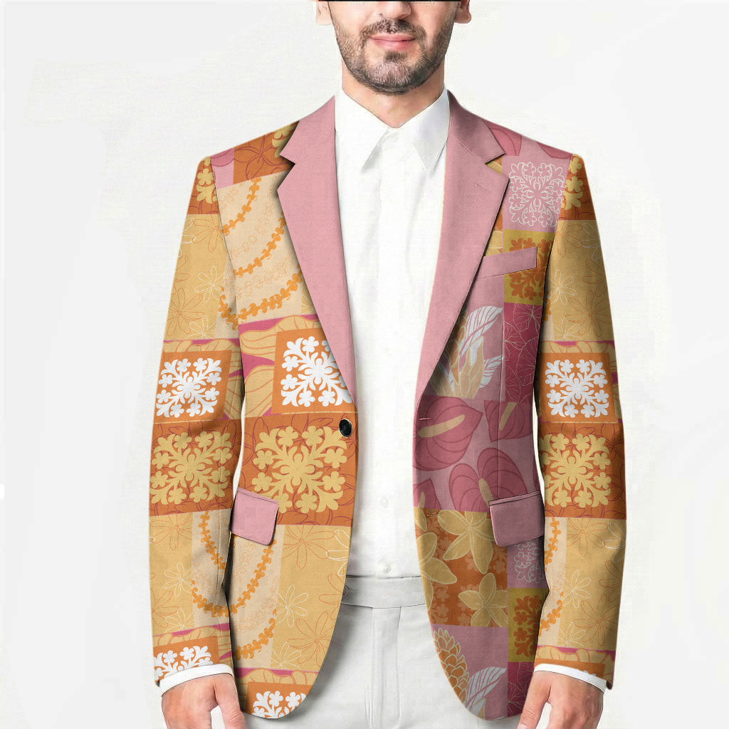 Aloha Hawaii Quilt Floral Patchwork Style Blazer LT14 - Polynesian Pride