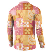 Aloha Hawaii Quilt Floral Patchwork Style Button Sweatshirt LT14 - Polynesian Pride
