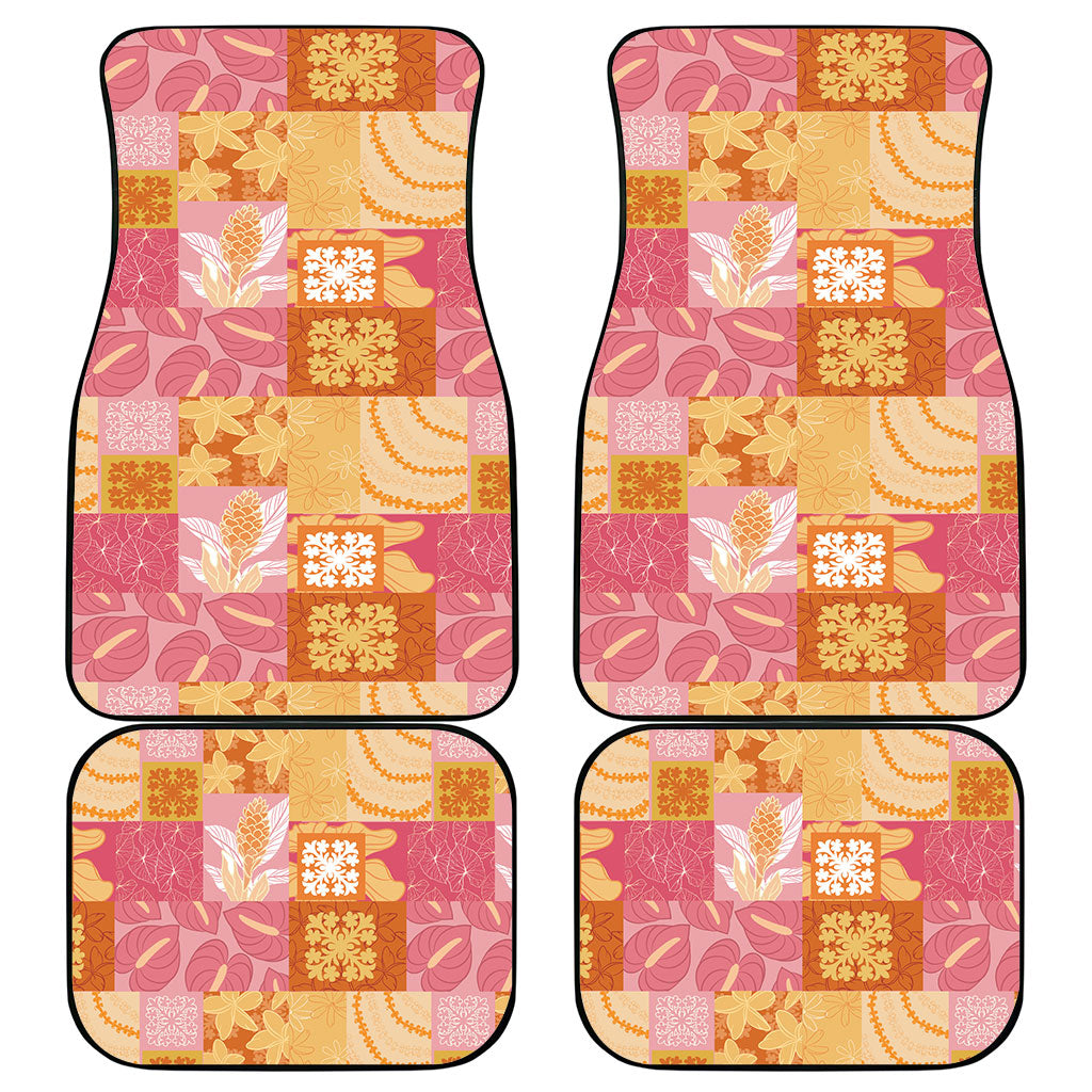Aloha Hawaii Quilt Floral Patchwork Style Car Mats LT14 - Polynesian Pride