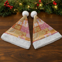 Aloha Hawaii Quilt Floral Patchwork Style Christmas Santa Hat LT14 - Polynesian Pride