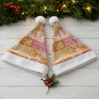 Aloha Hawaii Quilt Floral Patchwork Style Christmas Santa Hat LT14 - Polynesian Pride