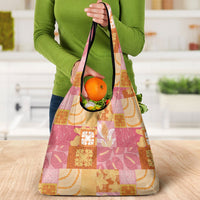 Aloha Hawaii Quilt Floral Patchwork Style Grocery Bag LT14 - Polynesian Pride