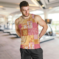 Aloha Hawaii Quilt Floral Patchwork Style Men Tank Top LT14 Multicolor - Polynesian Pride