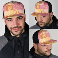 Aloha Hawaii Quilt Floral Patchwork Style Mesh Trucker Cap LT14 - Polynesian Pride