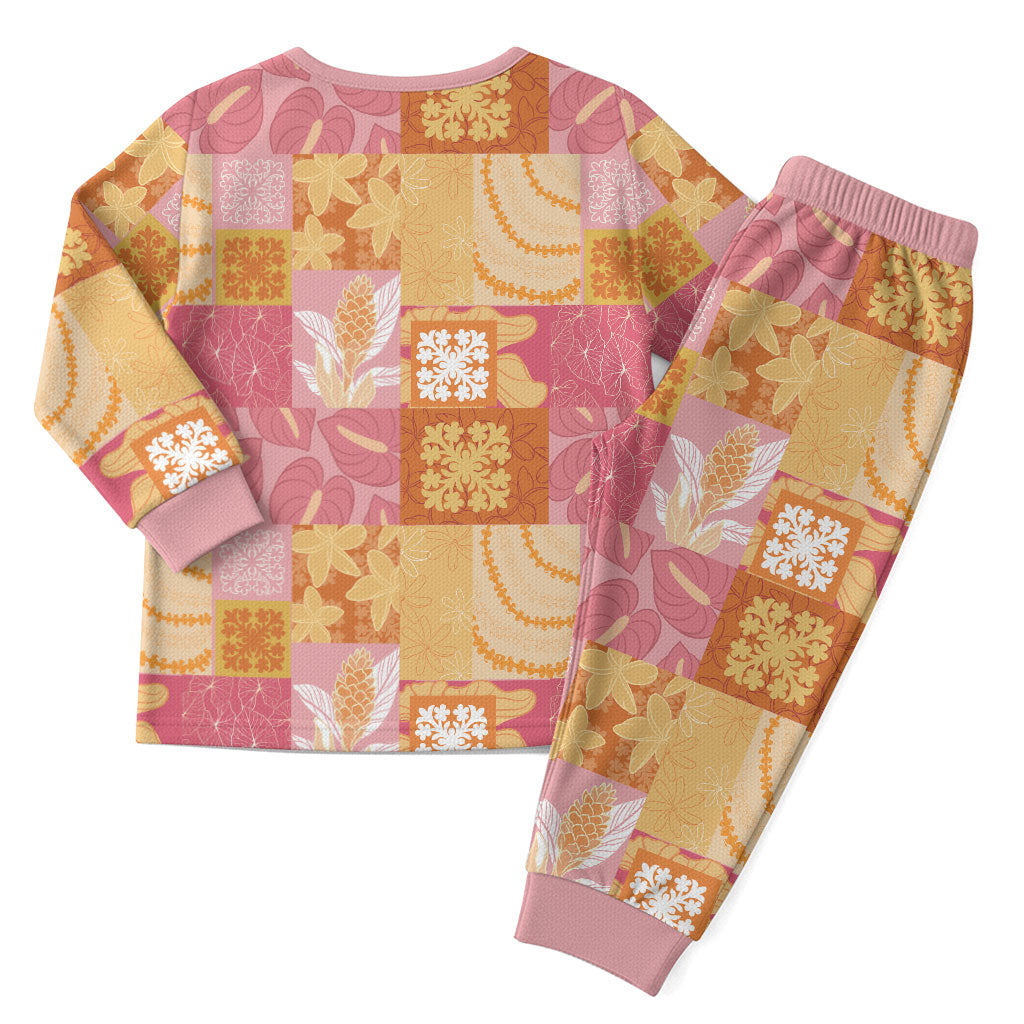 Aloha Hawaii Quilt Floral Patchwork Style Christmas Pajama Set LT14 - Polynesian Pride