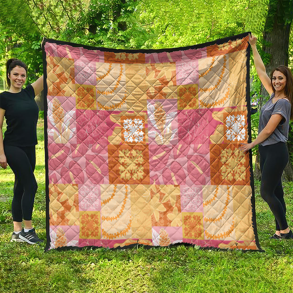 Aloha Hawaii Quilt Floral Patchwork Style Quilt LT14 - Polynesian Pride