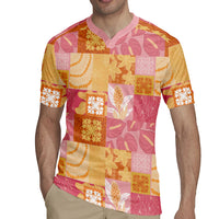 Aloha Hawaii Quilt Floral Patchwork Style Rugby Jersey LT14 - Polynesian Pride