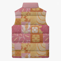 Aloha Hawaii Quilt Floral Patchwork Style Sleeveless Puffer Jacket LT14 - Polynesian Pride