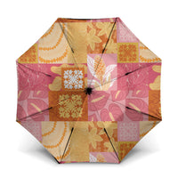 Aloha Hawaii Quilt Floral Patchwork Style Umbrella LT14 One Size Folded 11.42 inch Opened Diameter 37.4 inch Multicolor - Polynesian Pride
