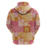 Aloha Hawaii Quilt Floral Patchwork Style Zip Hoodie LT14 - Polynesian Pride