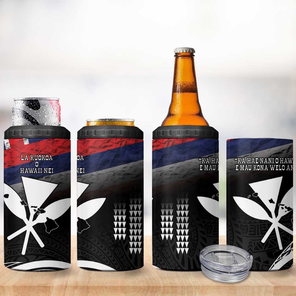 Hawaii Independence Day 4 in 1 Can Cooler Tumbler La Kuokoa - Happy 28th November