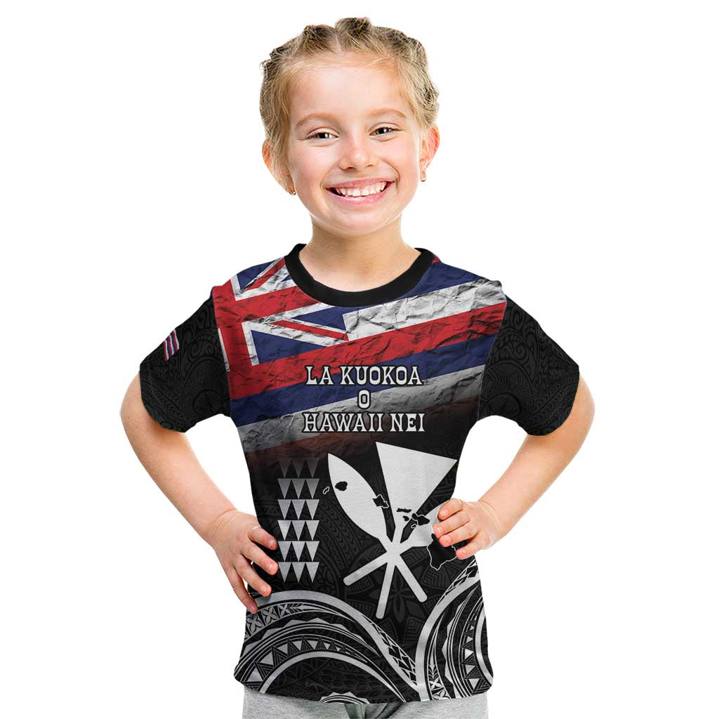 Hawaii Independence Day Kid T Shirt La Kuokoa - Happy 28th November LT14 Black - Polynesian Pride