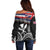 Hawaii Independence Day Off Shoulder Sweater La Kuokoa - Happy 28th November