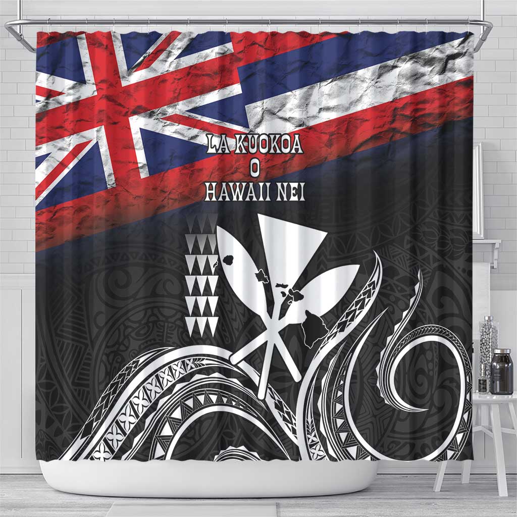 Hawaii Independence Day Shower Curtain La Kuokoa - Happy 28th November LT14 - Polynesian Pride