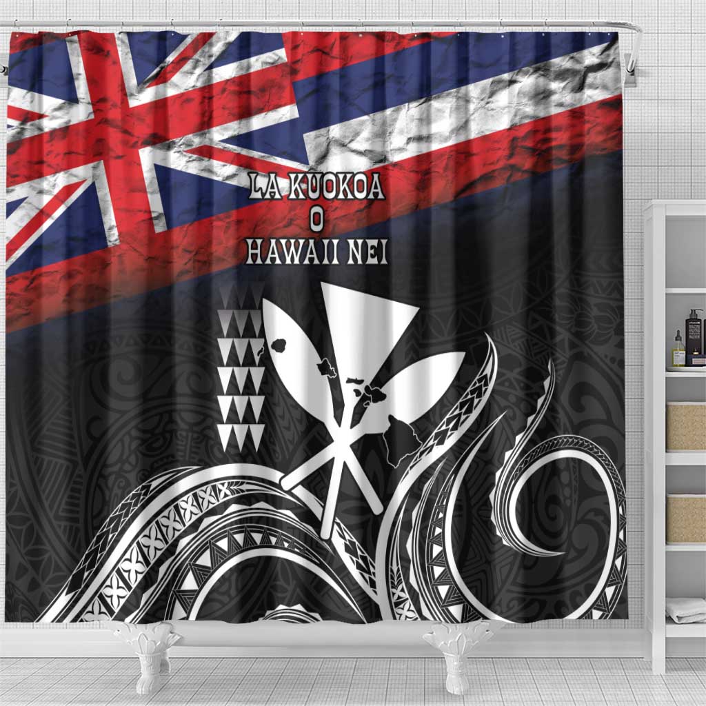 Hawaii Independence Day Shower Curtain La Kuokoa - Happy 28th November LT14 - Polynesian Pride