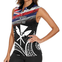 Hawaii Independence Day Women Sleeveless Polo Shirt La Kuokoa - Happy 28th November LT14 - Polynesian Pride