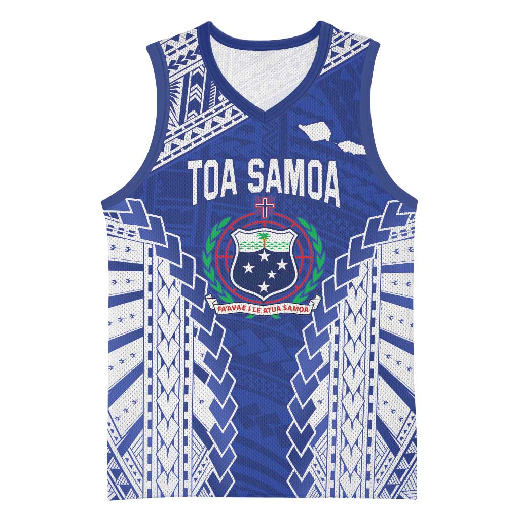 Toa Samoa Rugby Custom Basketball Jersey Go Champions Pacific Samoan Pattern - Polynesian Pride