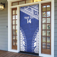 Toa Samoa Rugby Custom Door Cover Go Champions Pacific Samoan Pattern - Polynesian Pride