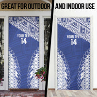 Toa Samoa Rugby Custom Door Cover Go Champions Pacific Samoan Pattern - Polynesian Pride