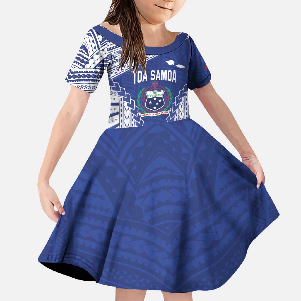 Toa Samoa Rugby Custom Family Matching Long Sleeve Bodycon Dress and Hawaiian Shirt Go Champions Pacific Samoan Pattern - Polynesian Pride